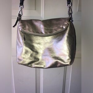 Hobo The Original gold flap crossbody bag
